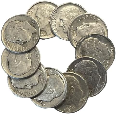 Lot of 10 Roosevelt Dimes 1946-1964 90 Silver Choose How Many Lots of 10 Coins