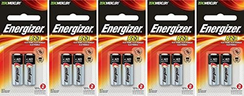 5 X 2 Energizer A23 21/23 23A MN21 GP23 12v Alkaline Garage Door Opener 10 Batteries