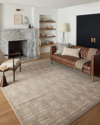 Loloi Darby Collection DAR-07 Pebble/Sand 6'-7" x 9'-3" Area Rug