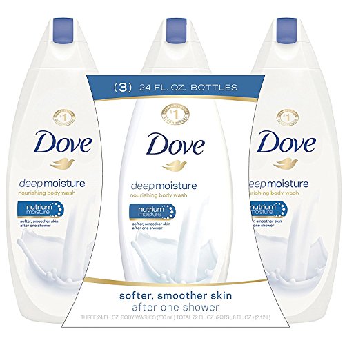 Dove Body Wash Deep Moisture 24 oz, Pack of 3