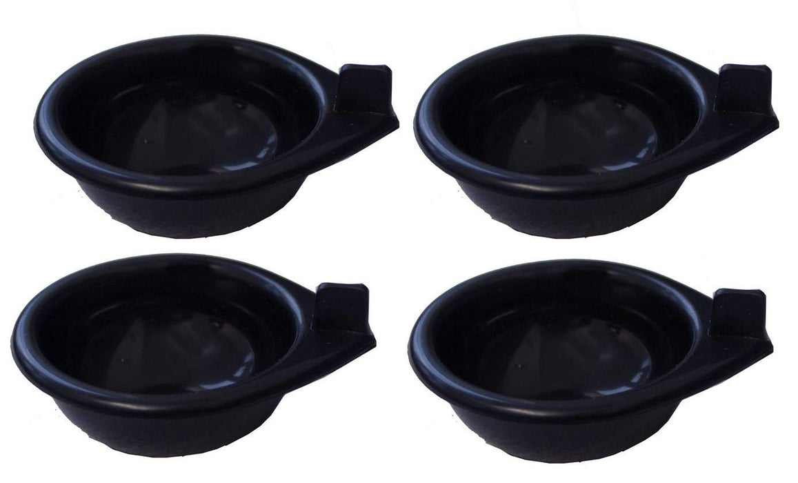 Replacement Black Plastic Egg Poacher Cups X4