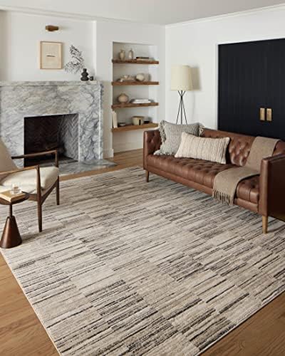 Loloi Darby Collection DAR-01 Charcoal/Sand 7'-10" x 10' Area Rug