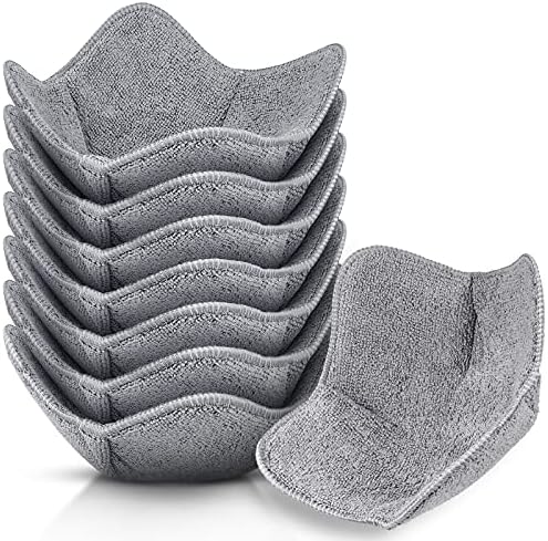 8 Pieces Bowl Holders Microwave Safe Bowl Pot Holder for Hot Soup, Food, Meals (Grey)