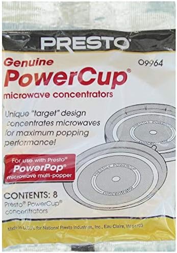 Presto 09964 Microwave Power Pop Powercup Popcorn Concentrator Cup - 32 Pack