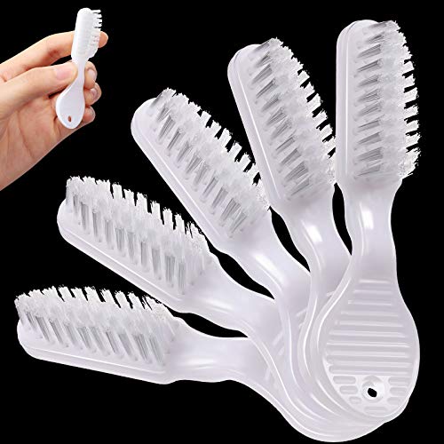 100 Pieces Handle Toothbrush Thumbprint Individually Packaged Security Toothbrush Bulk with Short Handle Soft Bristles for Portable Travel Teeth Cleaning, Mini Size