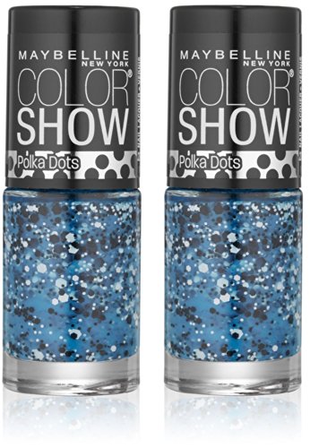 Maybelline Color Show Nail Lacquer - 95 Blue Marks The Spot - 0.23 oz (2 Pack)