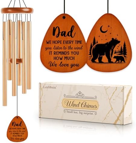 Gifts for Dad, Dad Wind Chimes, Father's Day Best Gift for Dad, Birthday Gifts for Father from Daughter Son, Present for Dad, Father, Husband, Dad Gift Ideas for Thanksgiving, Christmas Large-36''