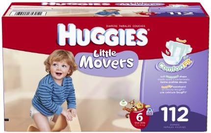 Huggies Little Movers Diapers Economy Plus, Size 6, 112 Count (packaging may vary)