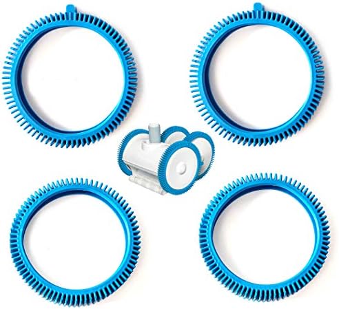 AR-PRO Pool Cleaner Front Tire and Rear Tire Combo Kit, Compatible with Poolvergnuegen Super Hump 896584000-143 and 896584000-082 (2-Pack Front & 2-Pack Rear)