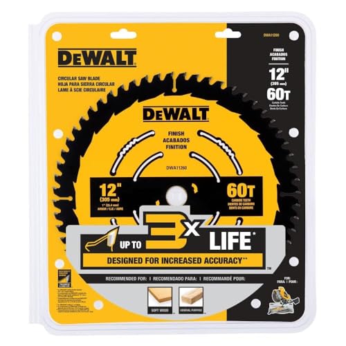 DEWALT 12 in. 60T Finish Saw Blade (DWA11260)