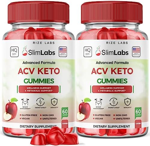 - Slim Labs ACV Keto Gummies for Wellness and Metabolic Support - Weight Loss Gummies - Belly Fat Diet (120 Gummies)