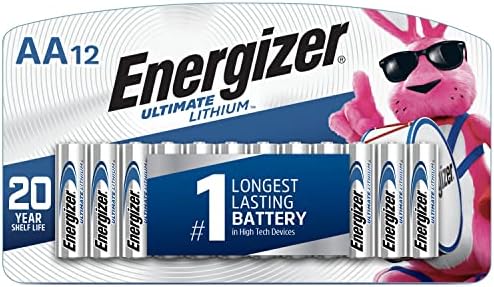 Energizer AA Batteries, Ultimate Double A Battery Lithium, 12 Count