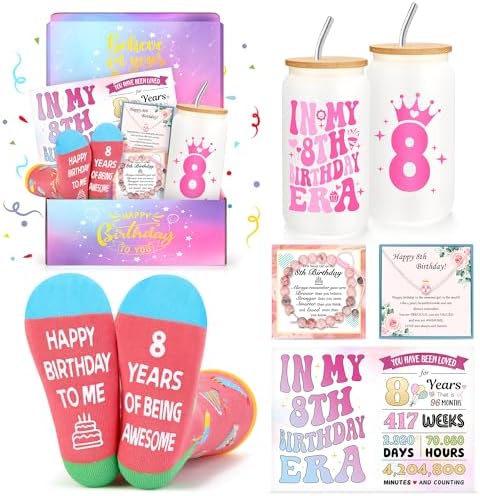 Birthday Gift for 8 Year Old Girl 8th Birthday Decorations for Girls 8 Year Old Girl Gift Ideas 8th Birthday Gifts for Girl Cool Gifts for 8 Year Old Girls Trendy Things for 8 Year Old Girls