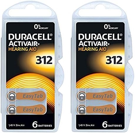 Duracell Hearing Aid Batteries Size 312 - 120 batteries