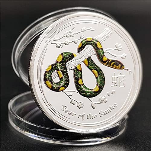 Ada Crypto Coin Cryptocurrency Favorite Coin Australia Year of The Snake Australian Zodiac Coin Retro Coin Commemorative Coin Collection Lucky Coin