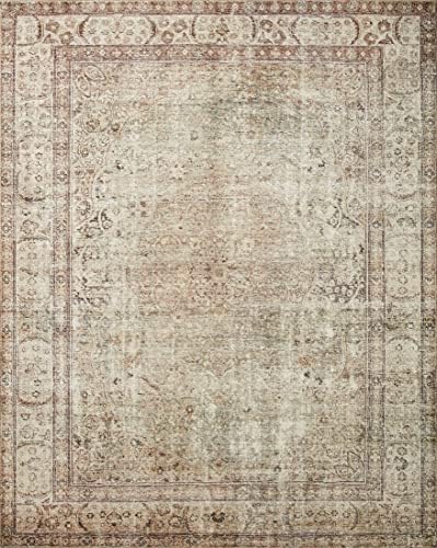 Loloi Margot Collection MAT-01 Antique/Sage 5'-0" x 7'-6" Area Rug, No-Shed Easy Clean Large Patterned Area Rug for Living Room, Bedroom, Dining Area