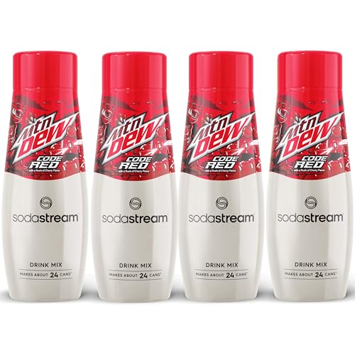 SodaStream MTN Dew Code Red Drink Mix (440ml, Pack of 4)