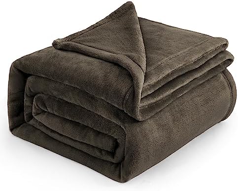 Bedsure Brown Fleece Blankets King Size - Bed Blanket Soft Lightweight Plush Cozy Fuzzy Luxury Microfiber, 108x90 inches