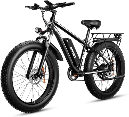 EB26 Electric Bike for Adults Peak 1500W Electric Bicycle 48V 15AH (720WH) Battery Electric Bike 26" Fat Tire Mountain 32mph 7 Speed Gears Electric Bike