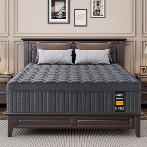 King Size Mattress, 14 inch Hybrid Mattress with Extra Back and Lumbar Hip Support, Fiberglass Free, 365 Nights Trial & Forever Warranty, Motion Isolation, Enhenced Edge Support, Extra Firm
