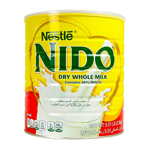 Nestle Nido Milk Powder, Imported from Holland, Specially Formulated, Enriched with Vitamins and Minerals, Easy To Prepare, over 12 months, 5.51 LBS