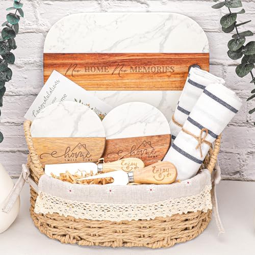 House Warming Gifts New Home,Unique Housewarming Gift Baskets for Couples, Clients, Women, New Home Gift for Home, Closing Gifts for Home Buyers, First Home Gift Ideas, New Apartment