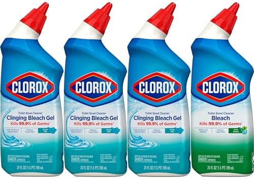 Clorox Toilet Bowl Cleaner with Bleach Variety Pack - 24 Ounces - Pack of 4 (Package May Vary)