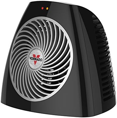 Vornado VH202 Personal Space Heater, Advanced Safety, 2 Heat Settings, Direct Heating, Black