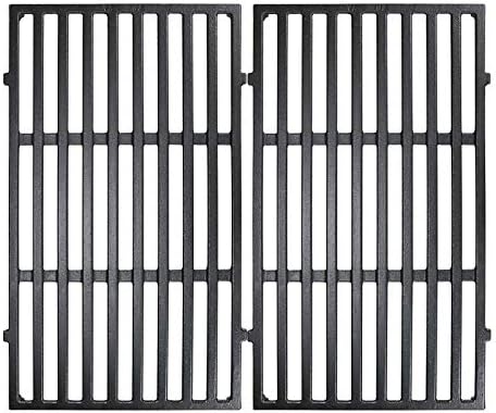 for Weber Spirit Grill Grates,17.5'' Cast Iron Grates for Weber Spirit E210 Parts, 7637 Grill Parts for Weber Spirit 200 & Spirit II E210/220, Replacement Parts for Weber Gas Grills with Front Control