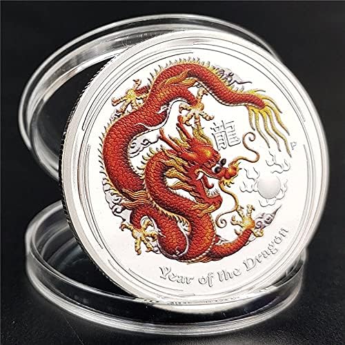 Ada Crypto Coin Cryptocurrency Favorite Coin Australia Year of The Dragon Australian Zodiac Coin Retro Coin Commemorative Coin Collection Lucky Coin