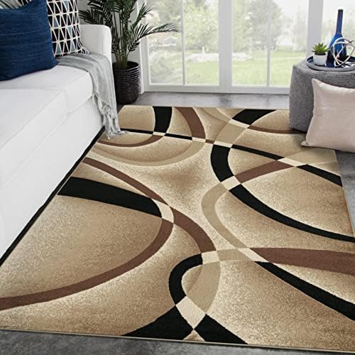2305 Beige Multi 7-feet 10-inch By 10-feet 6-inch Modern Area Rugs Modern