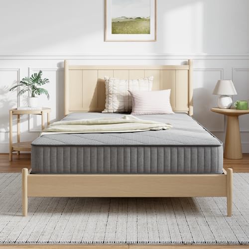 Novilla Full Size Mattress 6 Inch, Hybrid Mattress Full in a Box with Steel Coils & Gel Memory Foam for Pressure Relief & Body Support & Cooling Night Sleep, CertiPUR-US Certified Mattresses for Kids