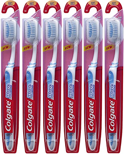 Colgate Wave Gum Comfort Soft Compact Head Toothbrush Colors Vary (Pack of 8)