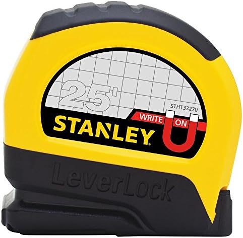Stanley STHT33281L 25' Magnetic Tip & Fractional Read LeverLock Tape Measure