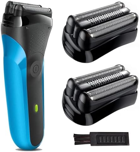 21B Series 3 Replacement Head for Braun Electric Shaver, S3 Wet and Dry Replacement Head Compatible with Braun Series 3 Foil and Cutter 300s, 310s, 3010BT (2 Count)
