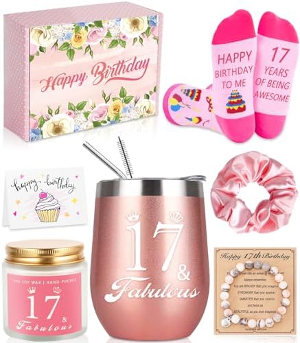 17th Birthday Gifts For Girls, Best Gifts For 17 Year Old Girl,Happy 17th 17 Year Old Girl Birthday Gift Ideas For Teens Daughter, Niece, Granddaughter, Sister Her, Bestie, Girlfriend