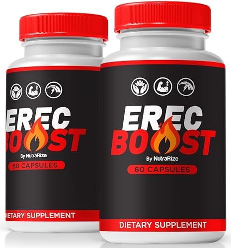 (2 Pack) ErecBoost, ErecBoost Pills, Official ErecBoost Original Capsules for Energy & Overall Health, ErecBoost Pastillas, ErecBoost En Capsulas (120 Capsules)