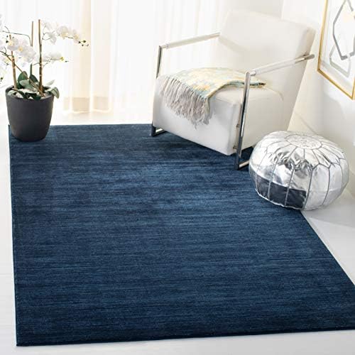 SAFAVIEH Vision Collection Area Rug - 6' x 9', Navy, Modern Ombre Tonal Chic Design, Non-Shedding & Easy Care, Ideal for High Traffic Areas in Living Room, Bedroom (VSN606N)