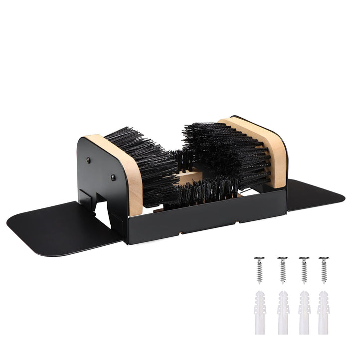 MLOHASING The Original Boot Scrubber, Outside Boot Scraper, for All Weather Industrial Shoe Cleaner & Scraper Brush (with Ears)