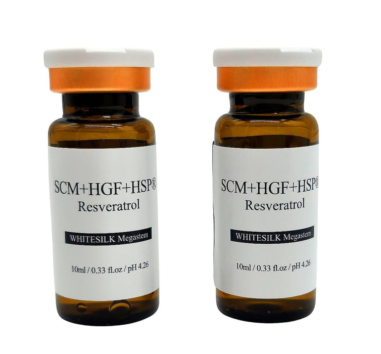 Healing Booster Serum Ampoule: Dual Stem Cell & 10% PDRN with HSP & Plant-Based 9-Exosome (10ml x 2vials, 0.68oz)