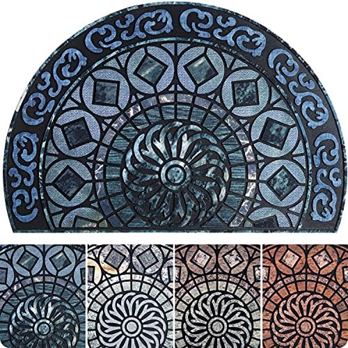 ubdyo Warm Stylish Front Door Mat - Low Pile Front Door Mat Outside Entrance - Muddy Dirt Trapping Welcome Matt Outdoor - Rubber Backing Anti Slip Indoor Doormat Entrance - Large 23" 'x 36"