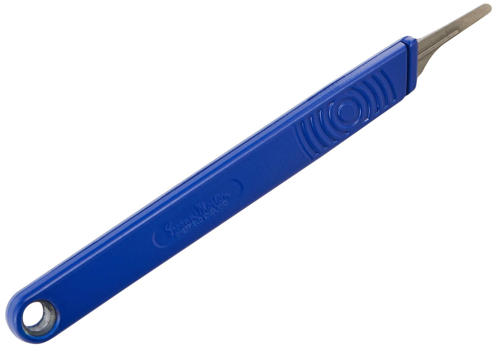 Swann Morton Retract away Handle - Sleeved , Blue 2806