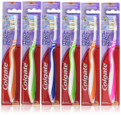 Colgate Zig Zag Deep Clean Toothbrush, Soft - 1 Count (Pack of 6)