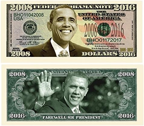 American Art Classics Set of 100 - Barack Obama 2008-2016 Commemorative Dollar Bill