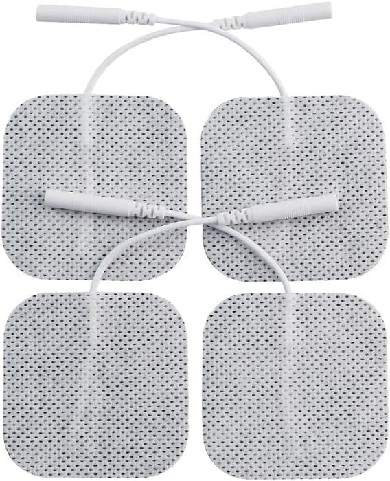KS Premium TENS/EMS Unit 40 Electrode Pads 2"x2" in. Reusable Self Stick Gel Carbon Electrodes