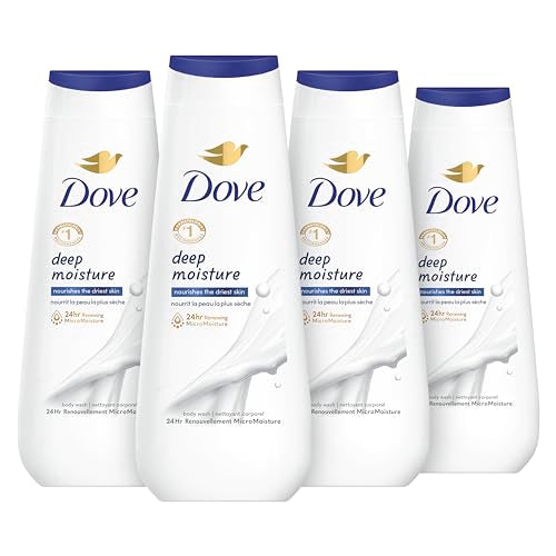 Dove Body Wash with Skin Natural Nourishers for Instantly Soft Skin and Lasting Nourishment Deep Moisture Cleanser That Effectively Washes Away Bacteria While Nourishing Your Skin 34 oz (Pack of 3)
