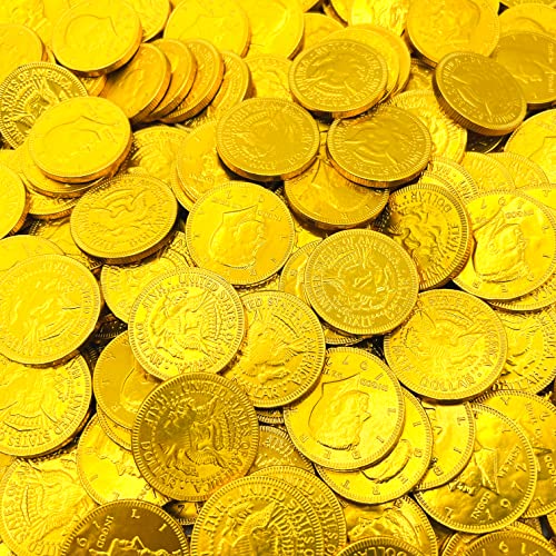 Gold Coins Milk Chocolate Candy | 1 Pound Bag | Individually Wrapped