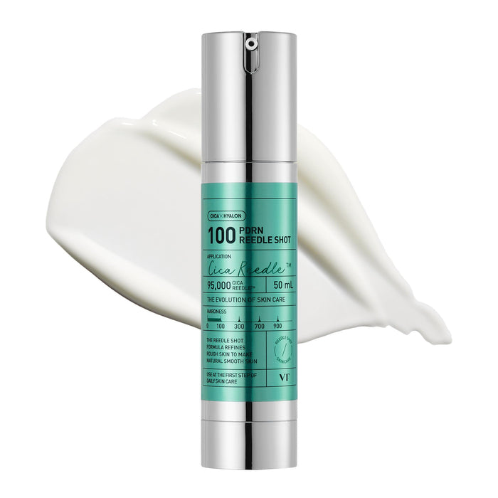VT COSMETICS PDRN Reedle Shot 100, Daily Night Exosome, Vegan PDRN Microneedling Serum, Centella Asiatica, Hyaluronic Acid, Exfoliation, Soft & Glass Skin, Korean Skin Booster 1.69Fl Oz (50ml)