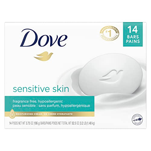 Dove Beauty Bar for Softer Skin 14 Bars and Deep Moisture Body Wash for Dry Skin 30.6 oz