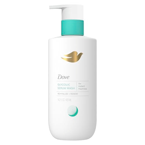 Dove Glycolic Serum Body Wash For Skin Renewal & Odor Control 14.2 oz